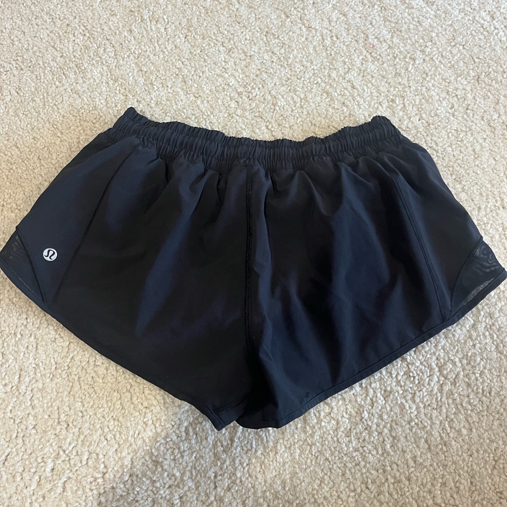 Lululemon Athletica Black Athletic Shorts Lightweight Breathable Design